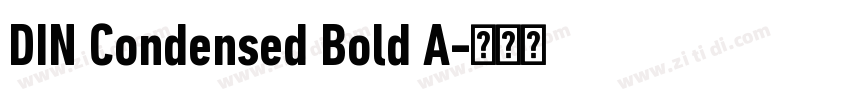 DIN Condensed Bold A字体转换